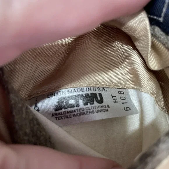 VTG Polo Ralph Lauren Wool Blend ticket pocket Tan Brown Blazer sport coat 44R‎